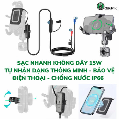 GIÁ ĐỠ ĐIỆN THOẠI OSOPRO KẸP CÀNG CUA CHÍNH HÃNG (CHÂN GHI ĐÔNG ĐA NĂNG - CHỐNG RUNG)